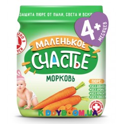 Детское пюре Маленькое счастье Морковь с 4-х мес. (90 г)
